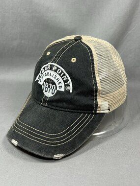 Ace USA Cedar Point Ohio Trucker Hat Snapback Distressed Mesh Souvenir Dad Cap